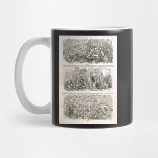 Victorian Pantomime Night By Phiz 1848 Mug